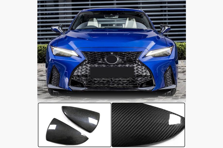 Lexus IS 2013- Mirror Covers (for 2020+, Dry Carbon) Image