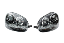 Volkswagen Golf 5 2003-2009 Front headlights with projector lens Black (2 pcs) photo 2
