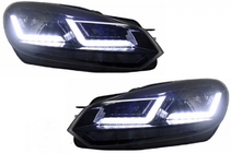 Volkswagen Golf 6 2008-2014 Front Headlights Golf 7 Style Silver (2 pcs) photo 1