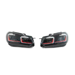 Front headlights Golf 7 Style Red (without control units, 2 pcs) photo 2