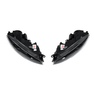 Front Headlights Golf 7 Style Black (2 pcs) Volkswagen Golf 6 2008-2014 photo 3