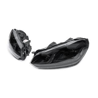 Front Headlights Golf 7 Style Black (2 pcs) Volkswagen Golf 6 2008-2014 photo 2