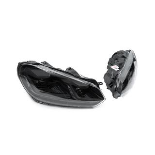 Front Headlights Golf 7 Style Black (2 pcs) Volkswagen Golf 6 2008-2014 photo 4
