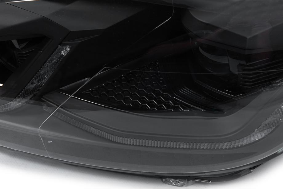Volkswagen Golf 6 2008-2014 Front headlights Golf 7 Style Black (without control units, 2 pcs) Photo 5