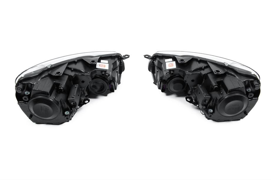 Volkswagen Golf 6 2008-2014 Front headlights Golf 7 Style Black (without control units, 2 pcs) Photo 6