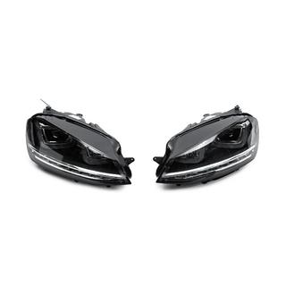 Front Headlights (2012-2017, sequential turn signal, 2 pcs) Volkswagen Golf 7/E-Golf 2012-2020 photo 2
