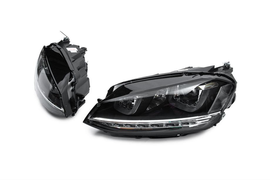 Volkswagen Golf 7/E-Golf 2012-2020 Front Headlights (2012-2017, sequential turn signal, 2 pcs) Image