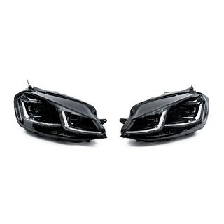 Front headlights Silver Style 2017+ (for 2012-2017, 2 pcs) Volkswagen Golf 7/E-Golf 2012-2020 photo 1