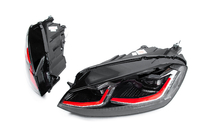 Volkswagen Golf 7/E-Golf 2012-2020 Front Headlights Red (2012-2017, 2 pcs) photo 2
