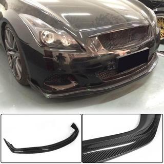 Front Bumper Lip Spoiler (for G37 Coupe 2009-2013, Carbon) Infiniti G25/G35/37 (V36/CV36) 2006-2015 photo 1