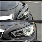 Infiniti Q50/Q60 2013-2024 Headlight Eyelids (for Q50 2014-2017, Carbon) photo 4