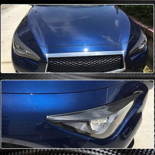 Headlight Eyelids (for Q50 2014-2017, Carbon) Infiniti Q50/Q60 2013-2024 photo 3