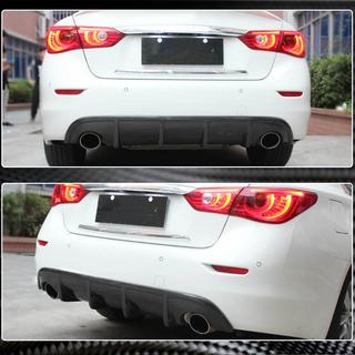 Rear Bumper Diffuser V1 for Q50 Base/Sport 2014-2017, Carbon Infiniti Q50/Q60 2013-2024 photo 3