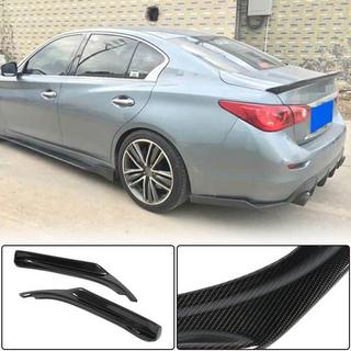 Rear Bumper Carbon Covers for Q50 Base/Sport 2014-2017 Infiniti Q50/Q60 2013-2024 photo 1