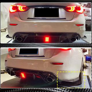 Rear Bumper Carbon Covers for Q50 Base/Sport 2014-2017 Infiniti Q50/Q60 2013-2024 photo 3