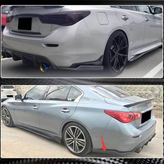 Rear Bumper Carbon Covers for Q50 Base/Sport 2014-2017 Infiniti Q50/Q60 2013-2024 photo 4