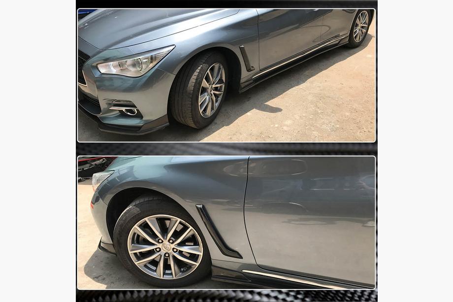 Infiniti Q50/Q60 2013-2024 Carbon Front Fender Covers (for Q50 Base/Sport 2014-2020) Photo 3