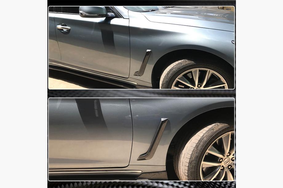 Infiniti Q50/Q60 2013-2024 Carbon Front Fender Covers (for Q50 Base/Sport 2014-2020) Photo 4