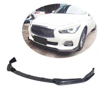 Front Bumper Lip V1 for Q50 Base 2014-2017 Carbon Infiniti Q50/Q60 2013-2024 photo 1
