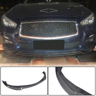 Front Bumper Lip V2 for Q50 Base 2014-2017 Carbon Infiniti Q50/Q60 2013-2024 photo 1