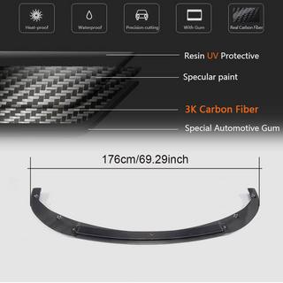 Front Bumper Lip V2 for Q50 Base 2014-2017 Carbon Infiniti Q50/Q60 2013-2024 photo 4