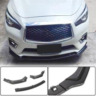Front Bumper Lip V2 for Q50 Base 2018-2023, Carbon Infiniti Q50/Q60 2013-2024 photo 1