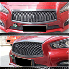 Infiniti Q50/Q60 2013-2024 Front Grille Surround Trim (for Q50 Base/Sport 2014-2017, Carbon) photo 4