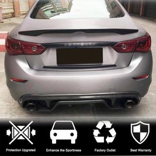 Rear Bumper Diffuser V3 for Q50 Base/Sport 2014-2017, Carbon Infiniti Q50/Q60 2013-2024 photo 2