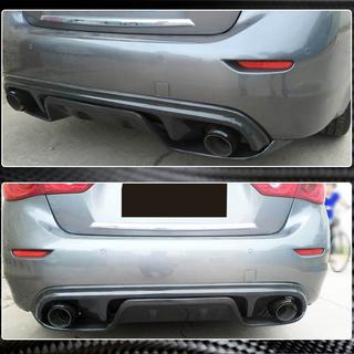 Rear Bumper Diffuser V3 for Q50 Base/Sport 2014-2017, Carbon Infiniti Q50/Q60 2013-2024 photo 3