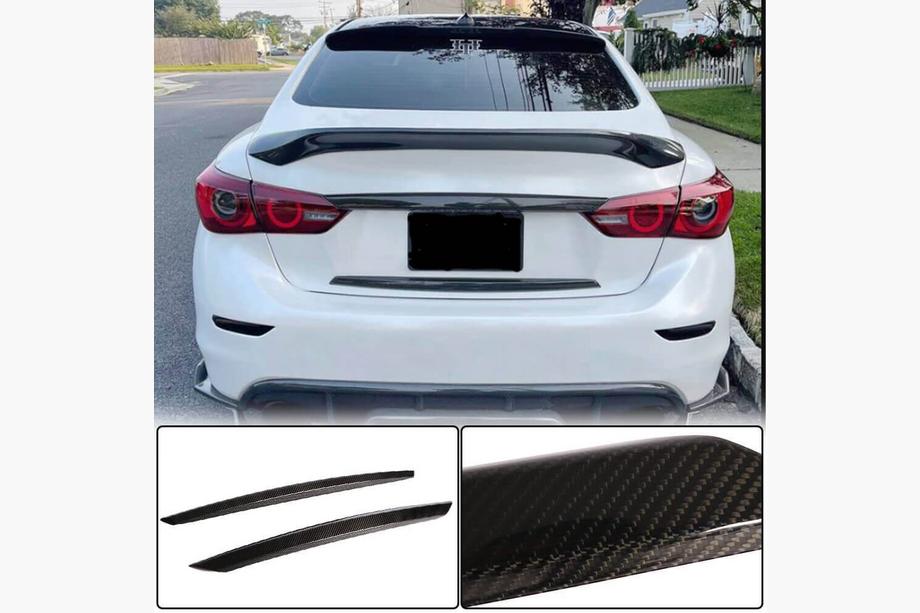 Infiniti Q50/Q60 2013-2024 Trunk Lid Cover (for Q50 Base/Sport 2014-2017, Carbon) Image