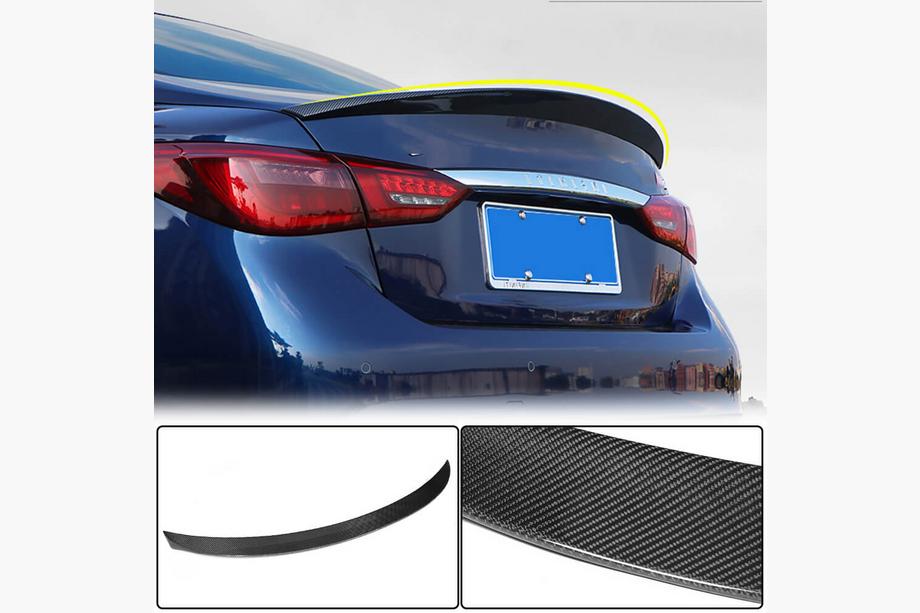 Infiniti Q50/Q60 2013-2024 V7 Spoiler (for Q50, Carbon) Image