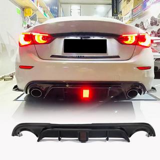 Rear Bumper Diffuser V4 (for Q50 Base/Sport 2014-2017, Carbon) Infiniti Q50/Q60 2013-2024 photo 1
