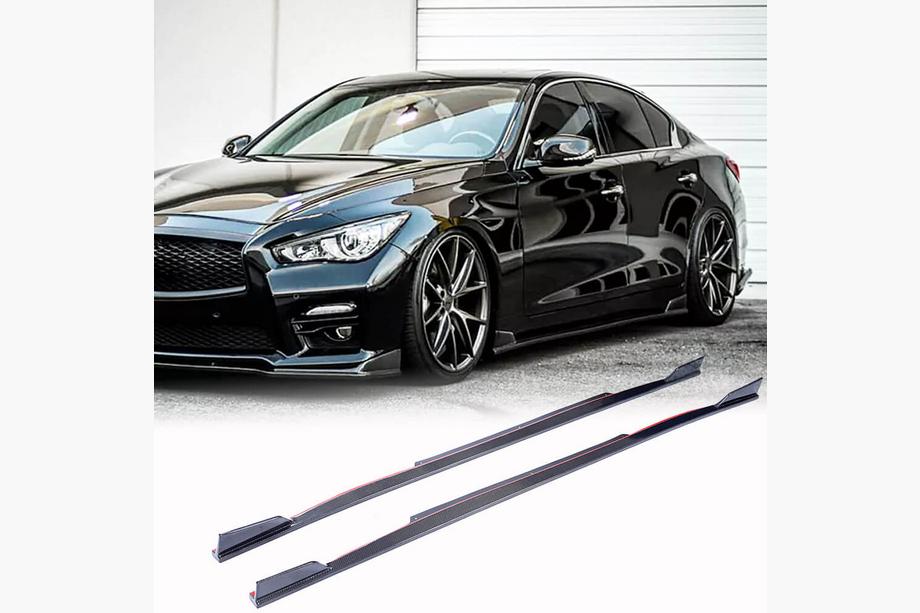 Infiniti Q50/Q60 2013-2024 Side Skirts V1 (for Q50, Carbon) Image