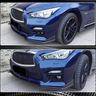 Front Bumper Lip V2 for Q50 Sport 2014-2017 Carbon Infiniti Q50/Q60 2013-2024 photo 3