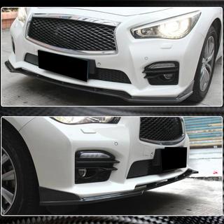 Front Bumper Lip V2 for Q50 Sport 2014-2017 Carbon Infiniti Q50/Q60 2013-2024 photo 4