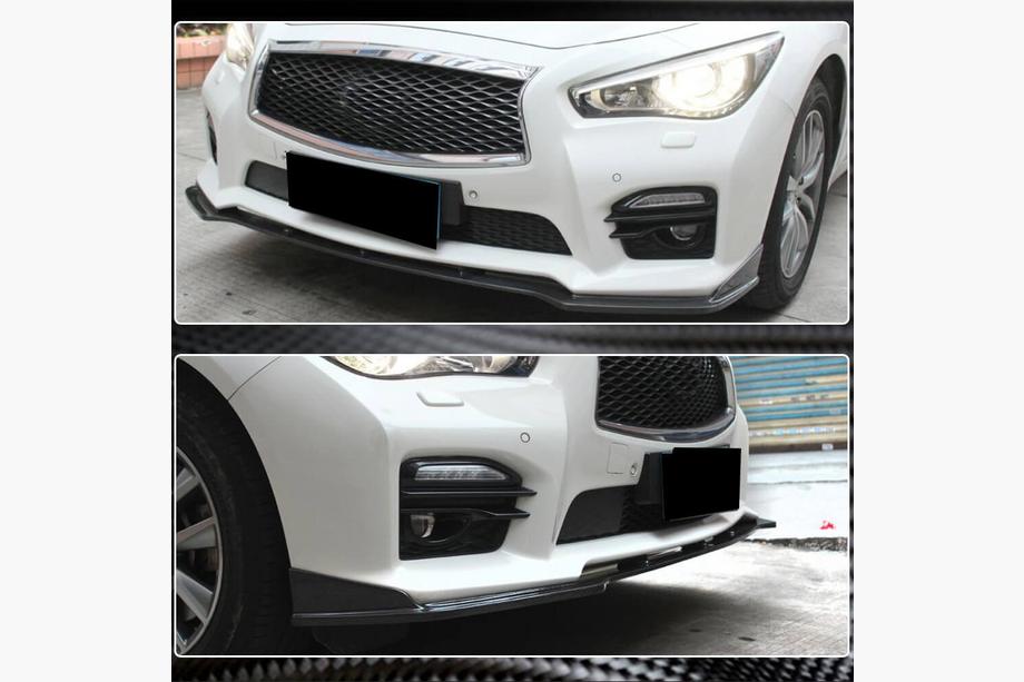 Infiniti Q50/Q60 2013-2024 Front Bumper Lip V2 for Q50 Sport 2014-2017 Carbon Photo 4