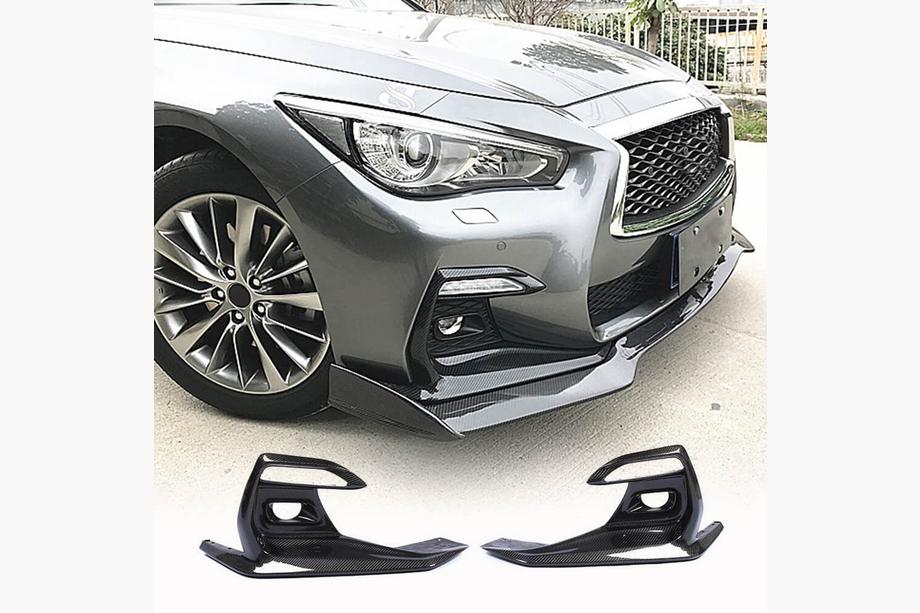 Infiniti Q50/Q60 2013-2024 Carbon Fog Light Covers (for Q50 Sport 2018-2022) Image