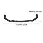 Infiniti Q50/Q60 2013-2024 Front Bumper Lip V1 for Q50 Sport 2018-2022, Carbon photo 5