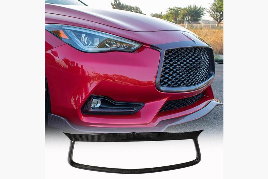 Infiniti Q50/Q60 2013-2024 Front Grille Surround Trim (for Q60 2016-2022, Carbon) Image