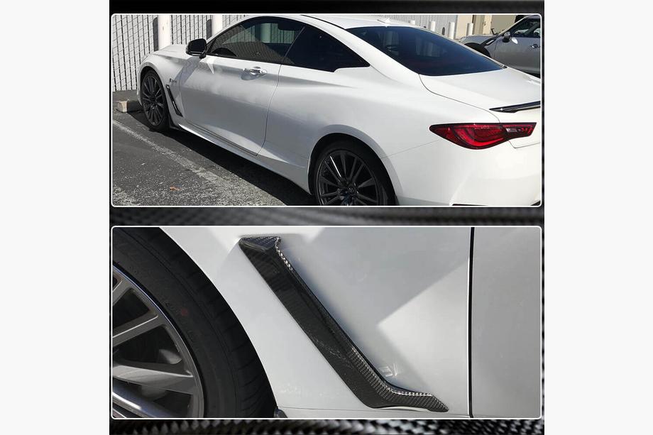 Infiniti Q50/Q60 2013-2024 Carbon Front Fender Covers (for Q60 2016-2022) Photo 4