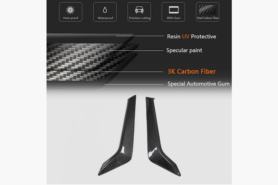 Infiniti Q50/Q60 2013-2024 Carbon Front Fender Covers (for Q60 2016-2022) Photo 5