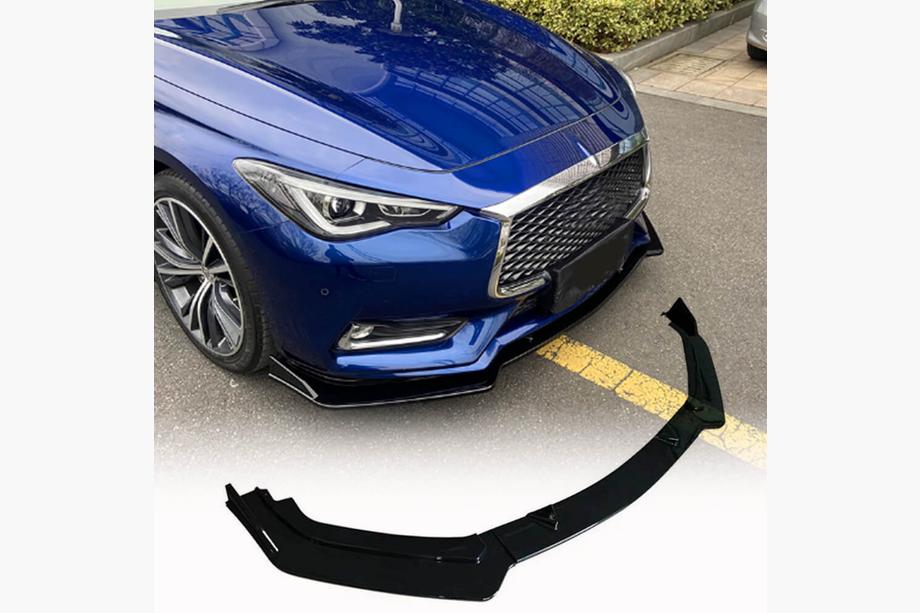 Infiniti Q50/Q60 2013-2024 Front Bumper Lip V2 for Q60 2016-2022 Carbon Image