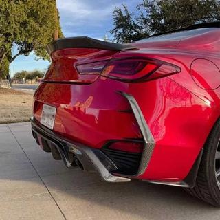 Rear bumper covers (for Q60 2016-2022, Carbon) Infiniti Q50/Q60 2013-2024 photo 2