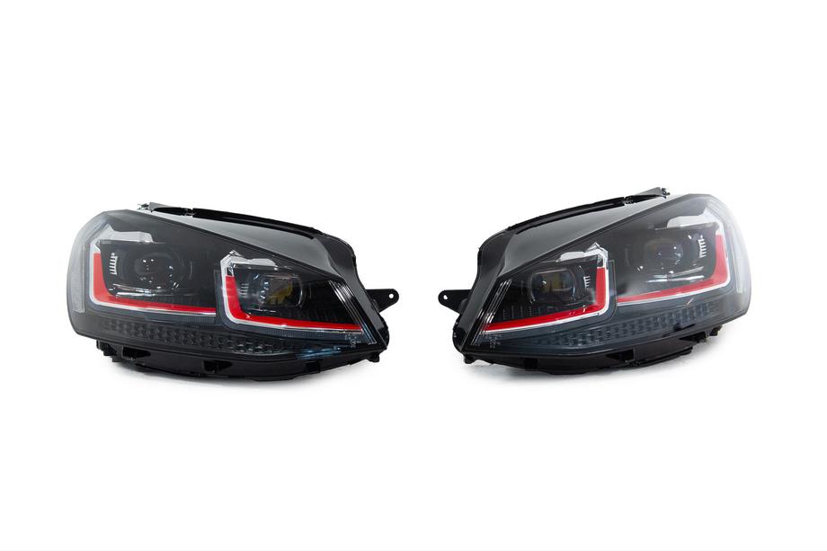 Volkswagen Golf 7/E-Golf 2012-2020 Front headlights Red FullLed (2012-2017, without control units, 2 pcs) Photo 2