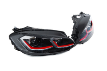 Volkswagen Golf 7/E-Golf 2012-2020 Front Headlights Red (2017-2020, 2 pcs) photo 5
