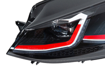 Volkswagen Golf 7/E-Golf 2012-2020 Front Headlights Red (2017-2020, 2 pcs) photo 7