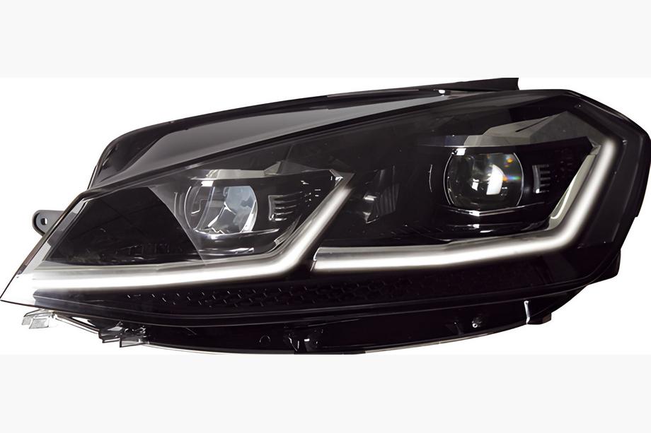 Volkswagen Golf 7/E-Golf 2012-2020 Front Headlights Silver FullLed (2017-2020, 2 pcs) Image
