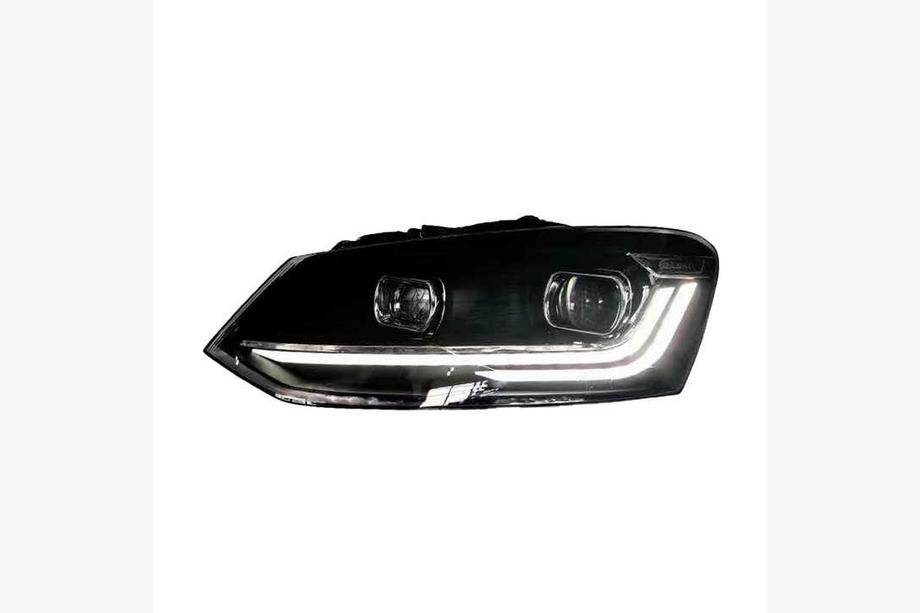 Volkswagen Polo 2010-2017 Front Headlights Red (2 pcs) Image