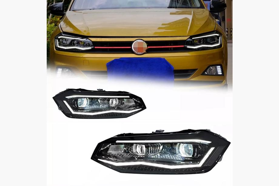 Volkswagen Polo 2017- Front Headlights Silver (2 pcs) Image