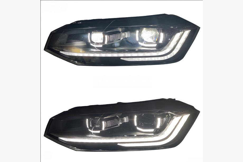 Volkswagen Polo 2017- Front Headlights Silver V-2 (2 pcs) Image